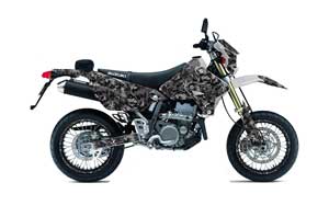 Suzuki DRZ 400 S Metal Tank Dirt Bike Graphic Kit - 2000-2018 Digicamo Black
