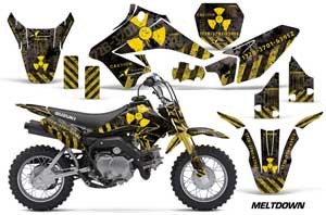 Suzuki DRZ 70 Dirt Bike Graphic Kit - 2008-2016 Meltdown Yellow