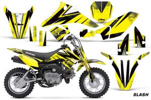 Suzuki DRZ 70 Dirt Bike Graphic Kit - 2008-2016 Slash Yellow
