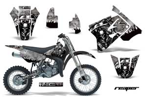 Suzuki RM 85 Dirt Bike Graphic Kit - 2002-2015 Reaper Silver