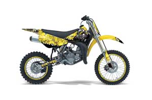 Suzuki RM 85 Dirt Bike Graphic Kit - 2002-2015 Reaper Yellow
