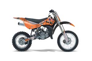 Suzuki RM 85 Dirt Bike Graphic Kit - 2002-2015 T Bomber Orange