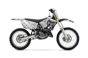 Suzuki RM 250 Dirt Bike Graphic Kit - 2001-2009 Silver Star - Reloaded Silver