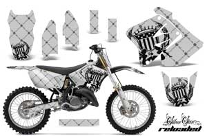 Suzuki RM 250 Dirt Bike Graphic Kit - 2001-2009 Silver Star - Reloaded Silver