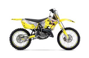 Suzuki RM 125 Dirt Bike Graphic Kit - 2001-2009 T Bomber Yellow