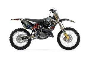 Suzuki RM 125 Dirt Bike Graphic Kit - 2001-2009 Number of the Beast