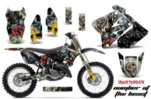 Suzuki RM 125 Dirt Bike Graphic Kit - 2001-2009 Number of the Beast