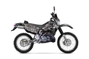 Suzuki RMX 250 S Dirt Bike Graphic Kit - 1996-1998 Reaper Silver