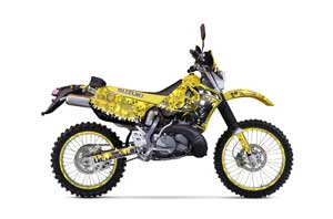 Suzuki RMX 250 S Dirt Bike Graphic Kit - 1996-1998 Reaper Yellow