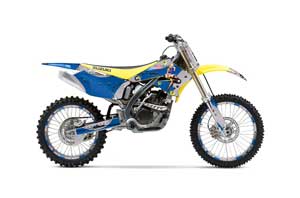 Suzuki RMZ 250 Dirt Bike Graphic Kit - 2004-2006 T Bomber Blue