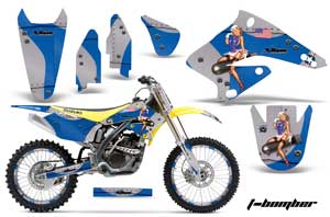 Suzuki RMZ 250 Dirt Bike Graphic Kit - 2004-2006 T Bomber Blue