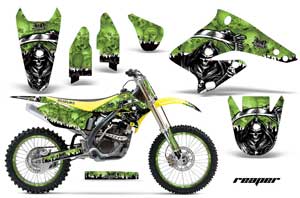 Suzuki RMZ 250 Dirt Bike Graphic Kit - 2004-2006 Reaper Green