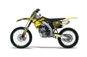 Suzuki RMZ 250 Dirt Bike Graphic Kit - 2010-2016 Carbon X Yellow