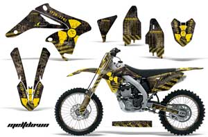 Suzuki RMZ 250 Dirt Bike Graphic Kit - 2010-2016 Meltdown Yellow