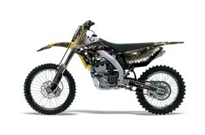 Suzuki RMZ 250 Dirt Bike Graphic Kit - 2010-2016 Reaper Black