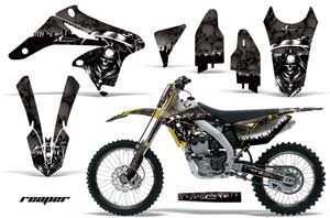 Suzuki RMZ 250 Dirt Bike Graphic Kit - 2010-2016 Reaper Black