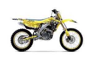 Suzuki RMZ 450 Dirt Bike Graphic Kit - 2005-2006 Reaper Yellow