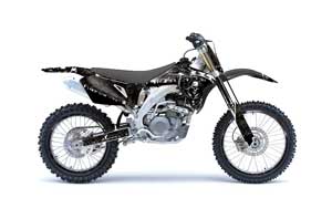 Suzuki RMZ 450 Dirt Bike Graphic Kit - 2007 Reaper Black