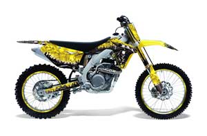 Suzuki RMZ 450 Dirt Bike Graphic Kit - 2008-2016 Reaper Yellow