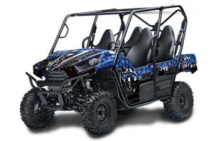 Kawasaki Teryx 800 4 Door Graphic Kit - 2013-2015 Reaper Blue