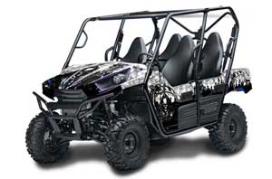 Kawasaki Teryx 800 4 Door Graphic Kit - 2013-2015 Reaper White
