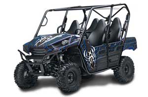 Kawasaki Teryx 800 4 Door Graphic Kit - 2013-2015 Widow Maker Blue