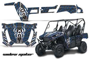 Kawasaki Teryx 800 4 Door Graphic Kit - 2013-2015 Widow Maker Blue