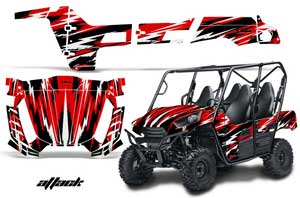 Kawasaki Teryx 800 4 Door Graphic Kit - 2013-2015 Attack Red