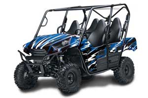 Kawasaki Teryx 800 4 Door Graphic Kit - 2013-2015 Attack Blue