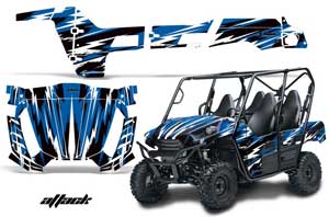 Kawasaki Teryx 800 4 Door Graphic Kit - 2013-2015 Attack Blue