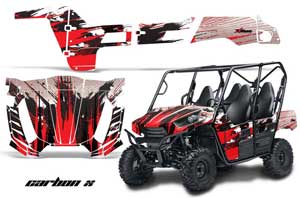 Kawasaki Teryx 800 4 Door Graphic Kit - 2013-2015 Carbon X Red