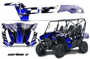Kawasaki Teryx 800 4 Door Graphic Kit - 2013-2015 Carbon X Blue