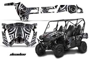 Kawasaki Teryx 800 4 Door Graphic Kit - 2013-2015 Deaden Black