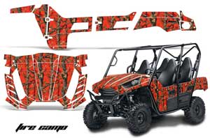 Kawasaki Teryx 800 4 Door Graphic Kit - 2013-2015 Fire Camo Camo