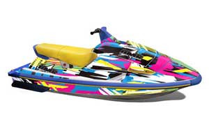 Yamaha Wave Raider Jet Ski Graphic Kit - 1994-1996 Flashback