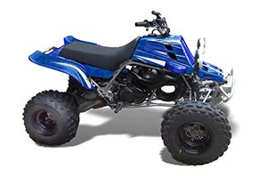 Yamaha Banshee 350 (Full Bore Plastics) ATV Graphic Kit - All Years Contender Blue