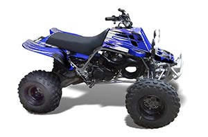 Yamaha Banshee 350 (Full Bore Plastics) ATV Graphic Kit - All Years Carbon X Blue
