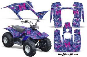 Yamaha Breeze 125 ATV Graphic Kit - 1989-2007 Butterfly Purple