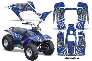 Yamaha Breeze 125 ATV Graphic Kit - 1989-2007 Deaden Blue