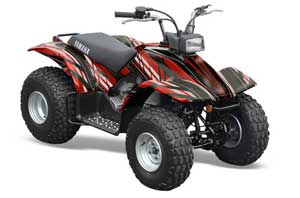 Yamaha Breeze 125 ATV Graphic Kit - 1989-2007 In Line Red