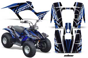 Yamaha Breeze 125 ATV Graphic Kit - 1989-2007 In Line Blue