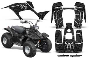Yamaha Breeze 125 ATV Graphic Kit - 1989-2007 Widow Maker Black