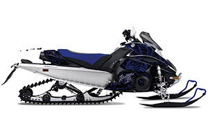 Yamaha FX Nytro Sled Graphic Kit - 2008-2014 Skulls N Hammers Blue