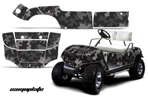 Yamaha G-Series Golf Cart Graphic Kit - 1995-2006 Camoplate Black