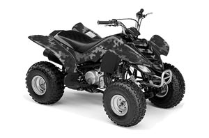 Yamaha Raptor 80 ATV Graphic Kit - 2003-2016 Camoplate Black