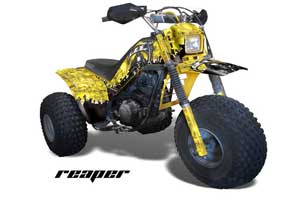 Yamaha Shaft DX 225 - 3 Wheeler ATV Graphic Kit - 1983-1985 Reaper Yellow