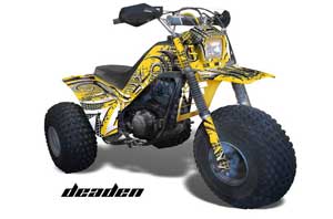 Yamaha Shaft DX 225 - 3 Wheeler ATV Graphic Kit - 1983-1985 Deaden Yellow