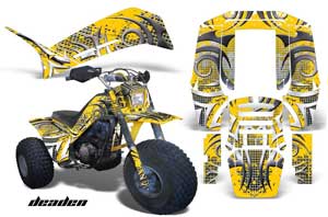 Yamaha Shaft DX 225 - 3 Wheeler ATV Graphic Kit - 1983-1985 Deaden Yellow