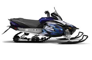 Yamaha Vector RS Sled Graphic Kit - 2012-2016 Carbon X Blue