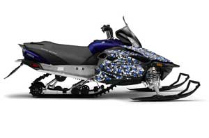Yamaha Vector RS Sled Graphic Kit - 2012-2016 Urban Camo Blue